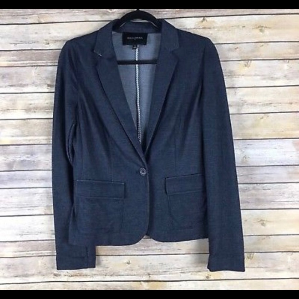 Banana Republic Chambray Tailored Blazer